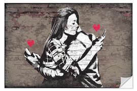 Selvklebende plakat Banksy - Modern Love