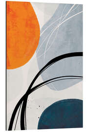 Magnettafel Brush Strokes and Wine I