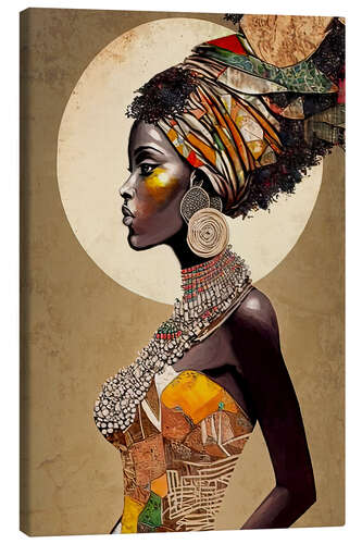 Canvas-taulu Slender African Beauty