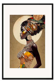 Gerahmter Kunstdruck Afrikanische Schönheit
