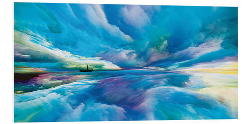 Foam board print Abstract Marine Landscape