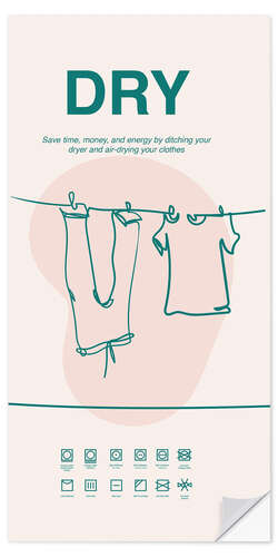 Wall sticker Dry Your Clothes