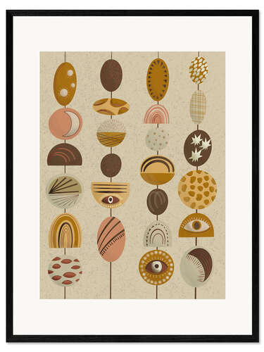Stampa artistica con cornice Boho Chimes
