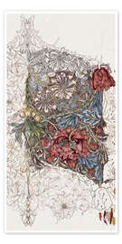 Wandbild  Floral Pattern Studies V - William Morris