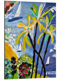 Magnettafel Palmenlandschaft I