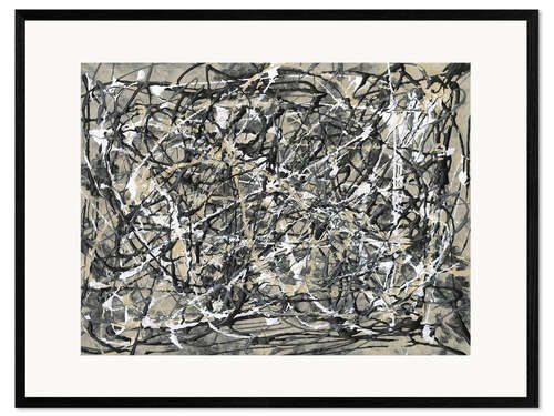Impresión de arte enmarcada Pollock Homage I