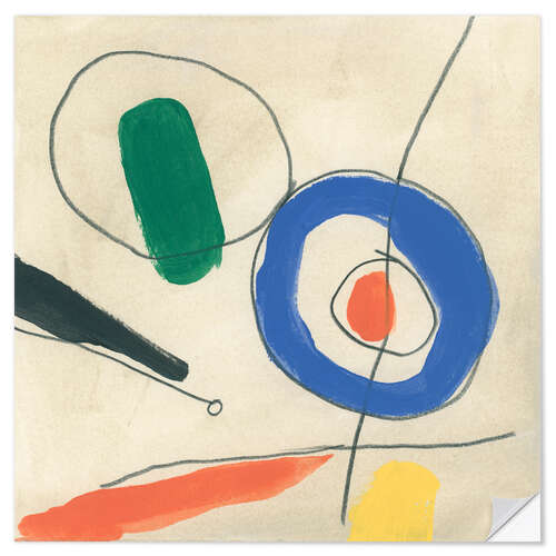 Muursticker Dreaming Miró II