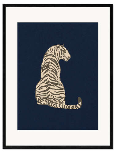 Innrammet kunsttrykk Jungel Tiger