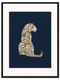 Innrammet kunsttrykk Jungel Tiger
