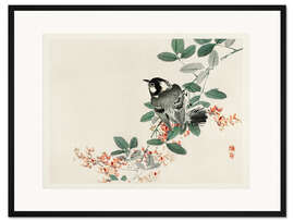 Gerahmter Kunstdruck Singvogel