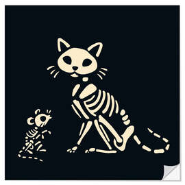 Wall sticker Skelepet VIII