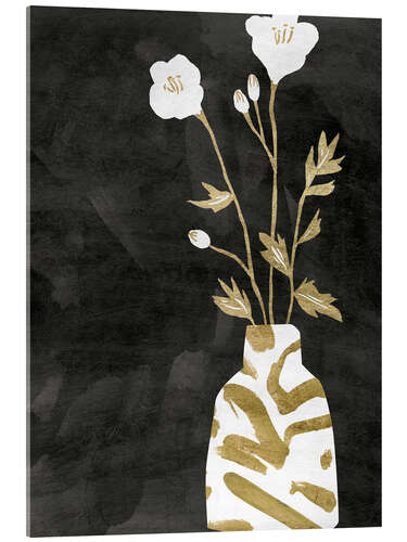 Quadro em acrílico Golden Vase II