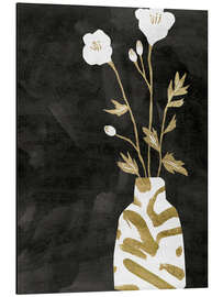Aluminium print Golden Vase II