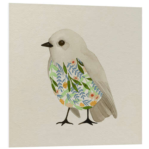 Foam board print Watercolour Little Bird