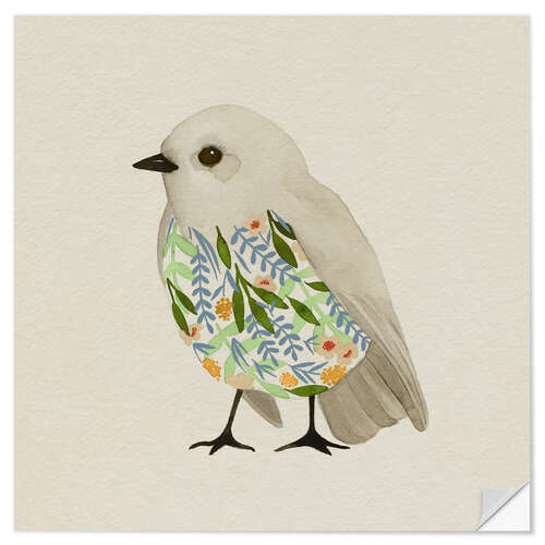 Wall sticker Watercolour Little Bird