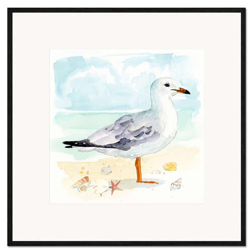 Impression artistique encadrée Sandy the Seagull