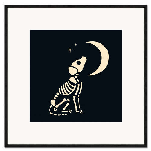 Impression artistique encadrée Skelepet IV