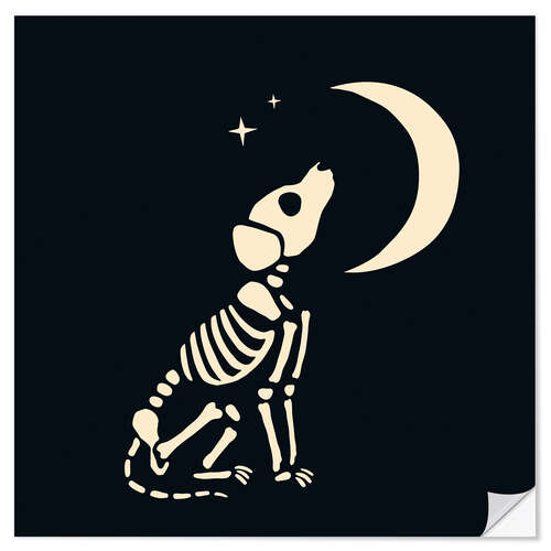 Wall sticker Skelepet IV