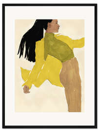 Gerahmter Kunstdruck Girl in the sun