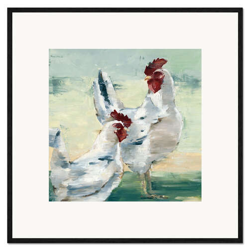 Ingelijste kunstdruk Chicken Run I