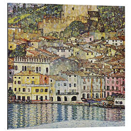 Magnettafel Dorf an der Küste