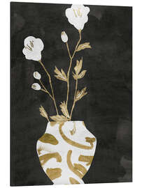 Tableau en aluminium Golden Vase I