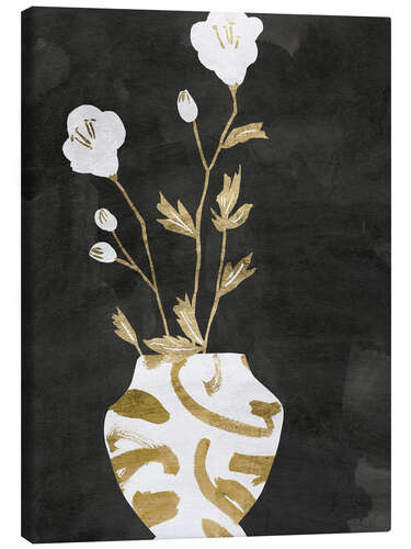 Canvas-taulu Golden Vase I