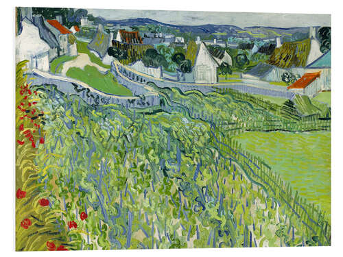 Foam board print Vineyards at Auvers