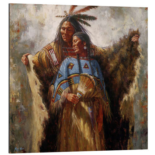 Aluminium print Two Souls One Spirit