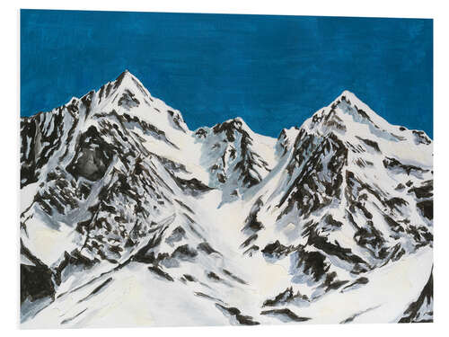 Foam board print Pristine Peaks I