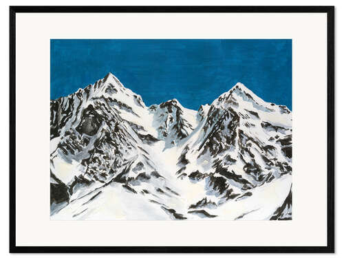 Framed art print Pristine Peaks I