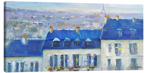 Canvas print Above the Rooftops of Paris