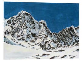 Foam board print Pristine Peaks II