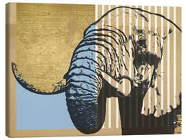 Lienzo Gold Geometric Elephant - Alonzo Saunders