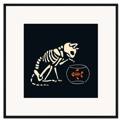 Impression artistique encadrée Skelepet IX