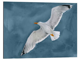 Tableau en aluminium Gull in Gale