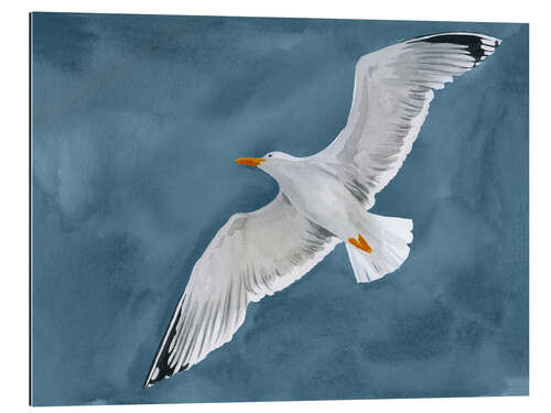 Tableau en plexi-alu Gull in Gale