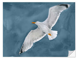 Sticker mural Gull in Gale