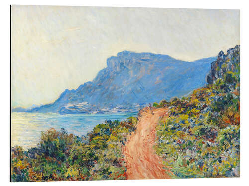 Aluminium print La Corniche near Monaco