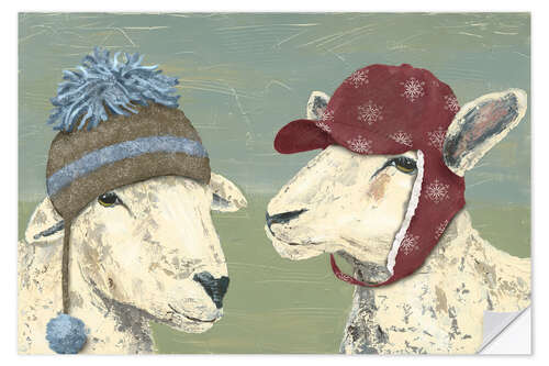 Vinilo para la pared Sheep Xmas