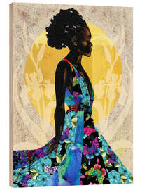 Tableau en bois Her Flow - Alonzo Saunders