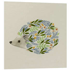 Foam board print Watercolour Hedgehog