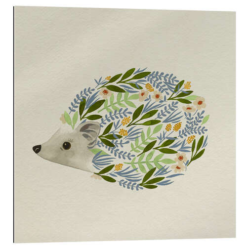 Quadro em plexi-alumínio Watercolour Hedgehog