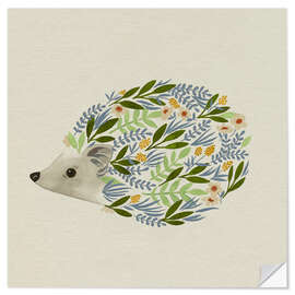 Wall sticker Watercolour Hedgehog