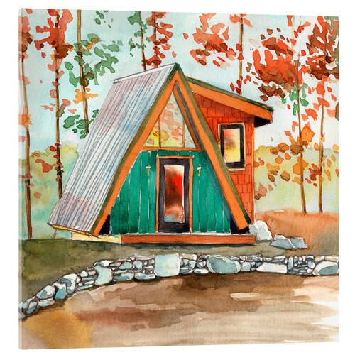 Quadro em acrílico Cabin in the Woods
