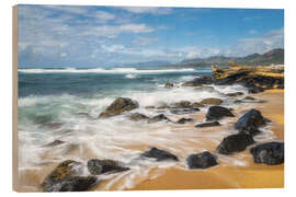 Wood print Sunny Retreat