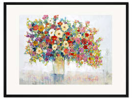 Gerahmter Kunstdruck Frühling in einem Glas