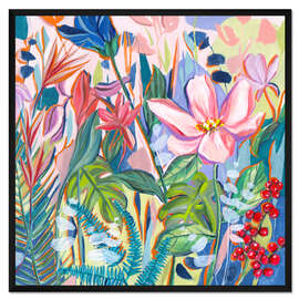 Gerahmter Kunstdruck Tropical Fest II