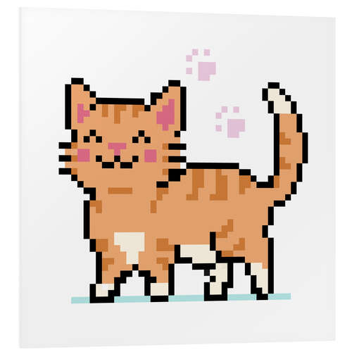 Foam board print Cute Pixelated Cat II