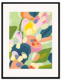 Gerahmter Kunstdruck Brushy Tropics